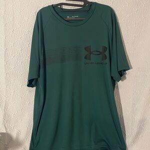 Under Armour Men's Dark Green Short Sleeve Tee XXL PERFORMANCE EXERCISE DRIVEN